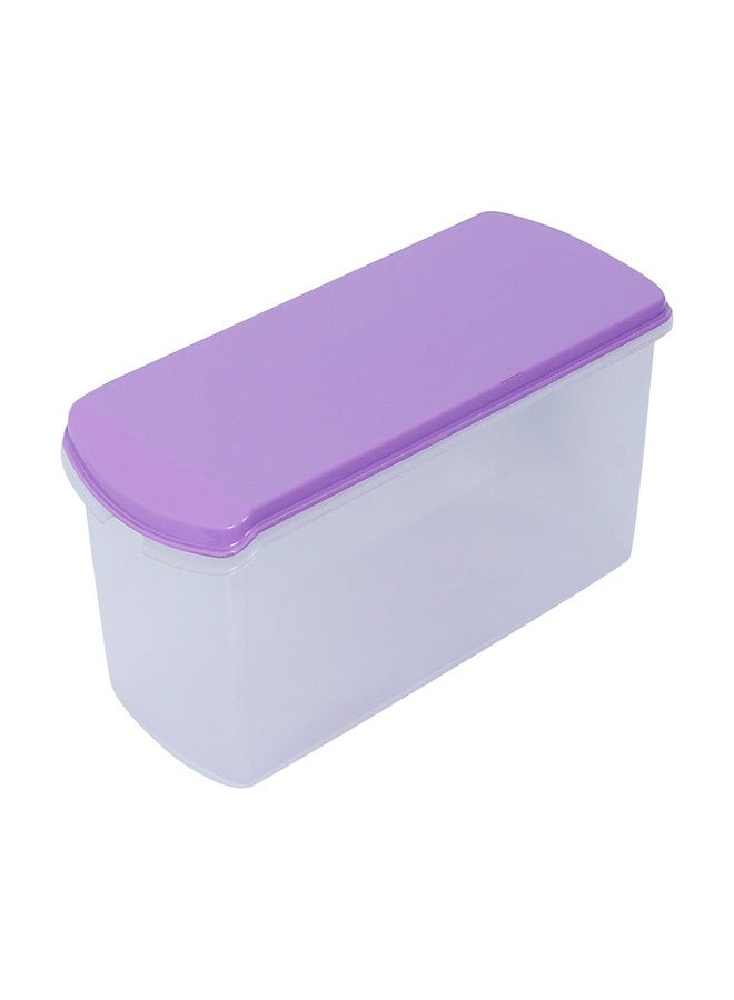Gluman Multi Storage Bread Box Container & Organizer Set for Kitchen, Refrigerator & Home Use Airtight 100% Food Grade Container (33 X 15 X 11.8 Cm) (Purple) - Image 2